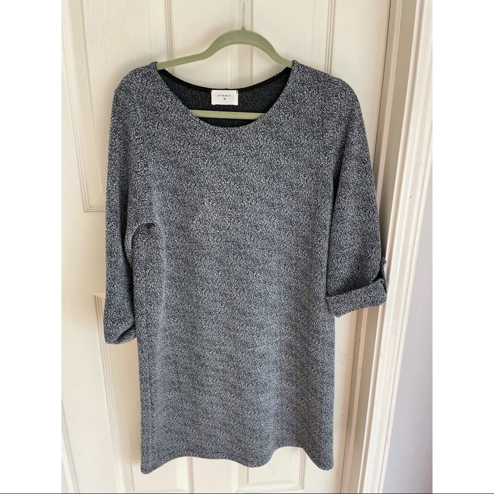 3/4 sleeve shift dress